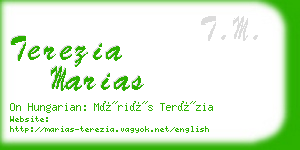 terezia marias business card